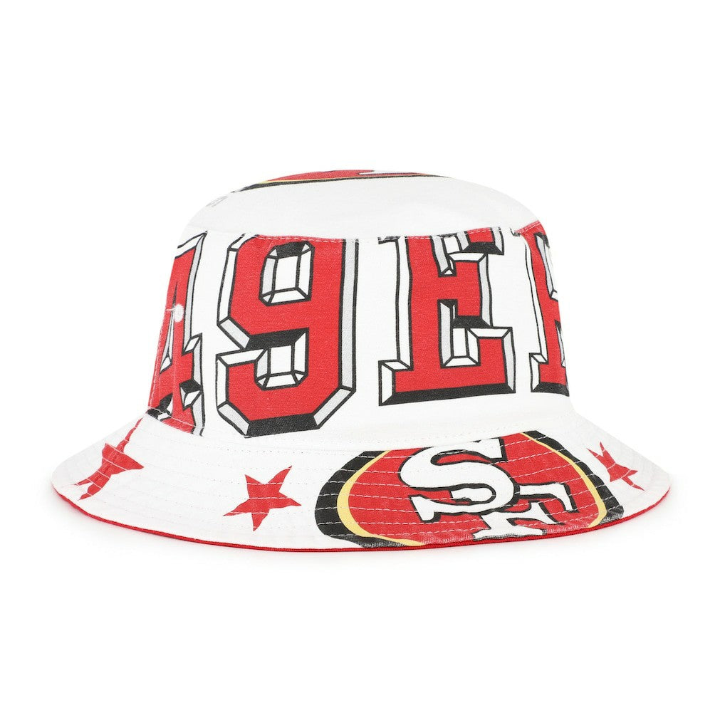 San Francisco 49ers '47 Women's Energize Bucket Hat - White - 47 brand