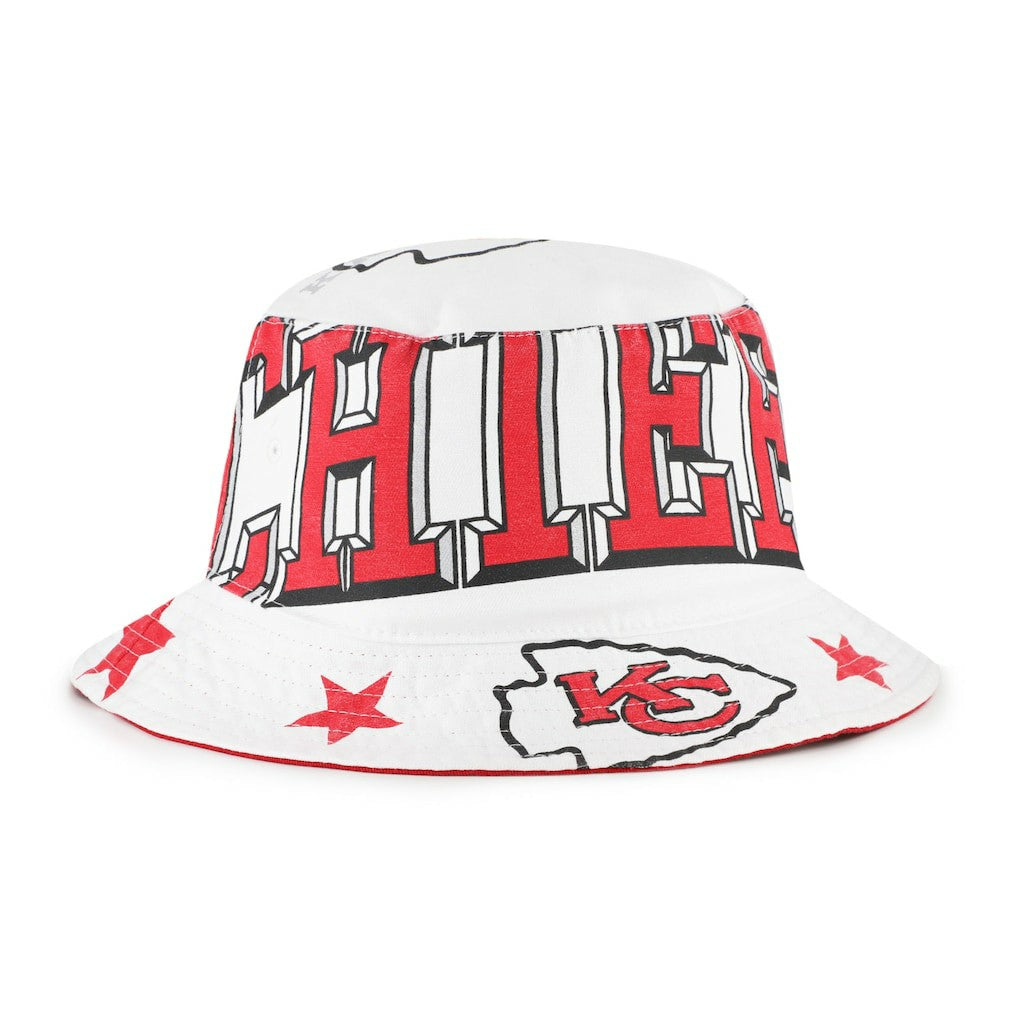 Kansas City Chiefs '47 Women's Energize Bucket Hat - White - 47 brand