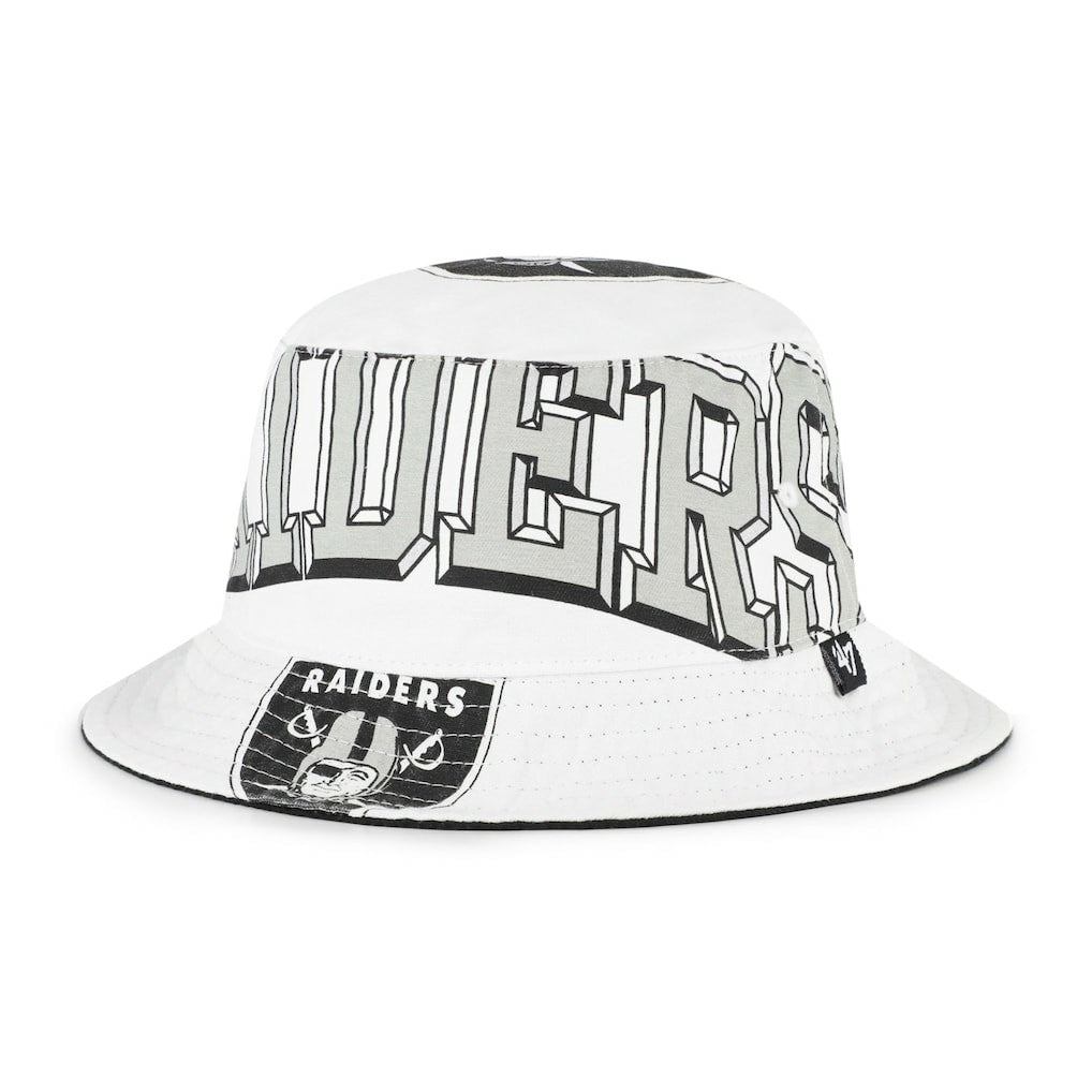 Las Vegas Raiders '47 Women's Energize Bucket Hat - White - 47 brand