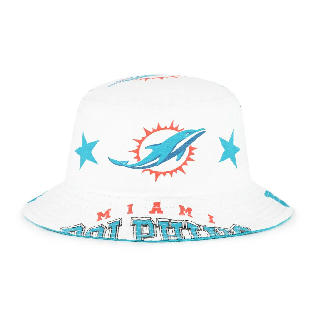 Miami Dolphins '47 Women's Energize Bucket Hat - White - 47 brand