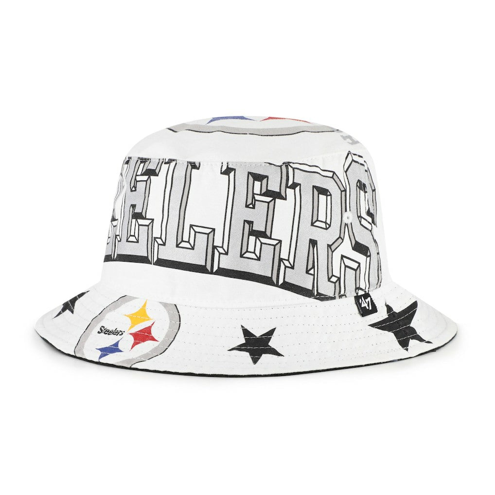 Pittsburgh Steelers '47 Women's Energize Bucket Hat - White - 47 brand