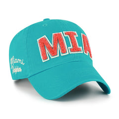 Miami Dolphins '47 Women's Zoey Clean Up Adjustable Hat - Aqua - 47 brand