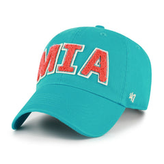 Miami Dolphins '47 Women's Zoey Clean Up Adjustable Hat - Aqua - 47 brand
