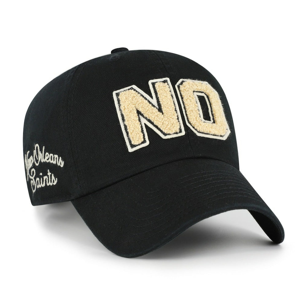 New Orleans Saints '47 Women's Zoey Clean Up Adjustable Hat - Black - 47 brand