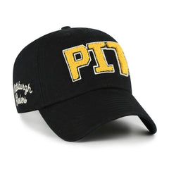 Pittsburgh Steelers '47 Women's Zoey Clean Up Adjustable Hat - Black - 47 brand