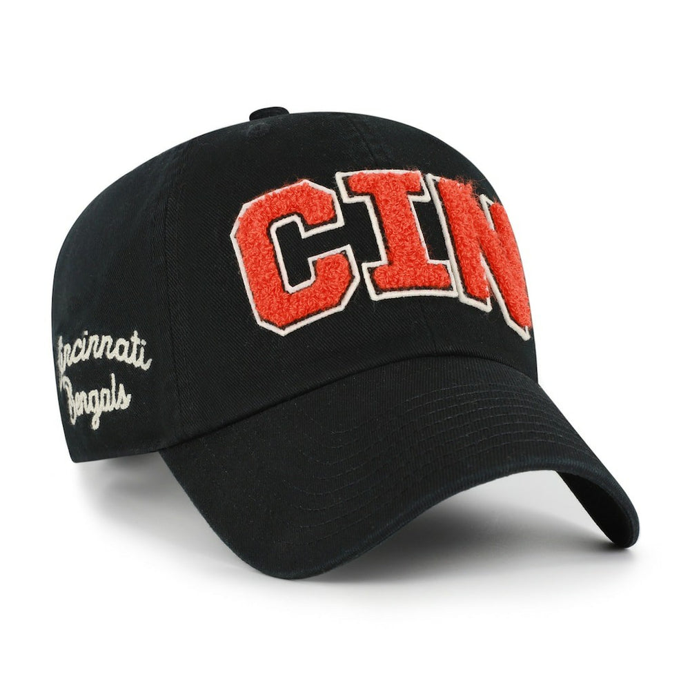 Cincinnati Bengals '47 Women's Zoey Clean Up Adjustable Hat - Black - 47 brand