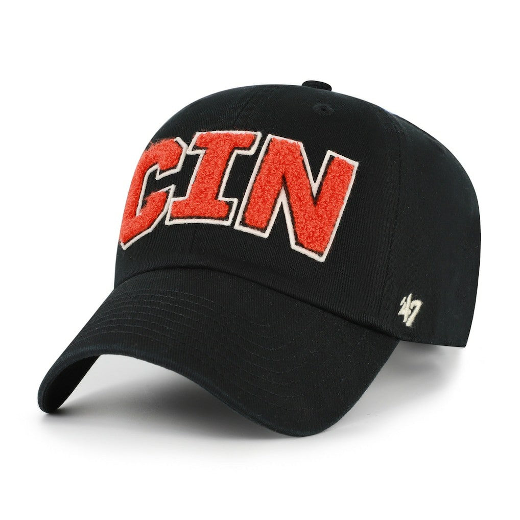 Cincinnati Bengals '47 Women's Zoey Clean Up Adjustable Hat - Black - 47 brand