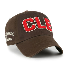 Cleveland Browns '47 Women's Zoey Clean Up Adjustable Hat - Brown - 47 brand