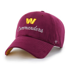 Washington Commanders '47 Women's Spirited Clean Up Adjustable Hat - Burgundy - 47 brand