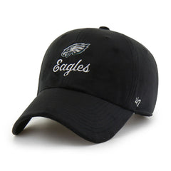 Philadelphia Eagles '47 Women's Spirited Clean Up Adjustable Hat - Black - 47 brand