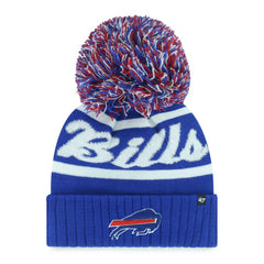 Buffalo Bills '47 Women's Spirited Cuffed Knit Hat with Pom - Royal - 47 brand