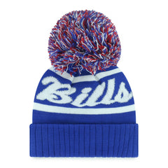 Buffalo Bills '47 Women's Spirited Cuffed Knit Hat with Pom - Royal - 47 brand