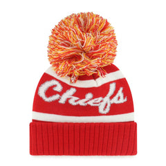 Kansas City Chiefs '47 Women's Spirited Cuffed Knit Hat with Pom - Red - 47 brand