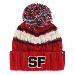 San Francisco 49ers '47 Women's Emma Cuffed Knit Hat with Pom - Scarlet - 47 brand