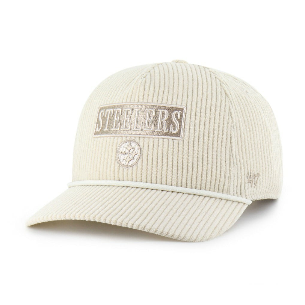 Pittsburgh Steelers '47 Women's Mellow Corduroy Hitch Adjustable Hat - Natural - 47 brand