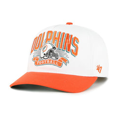 Miami Dolphins '47 Youth Prime Play Hitch Adjustable Hat - White/Orange - 47 brand