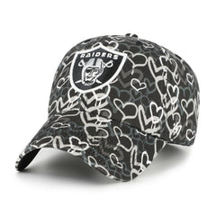 Las Vegas Raiders '47 Girls Youth Mural Clean Up Adjustable Hat - Black - 47 brand