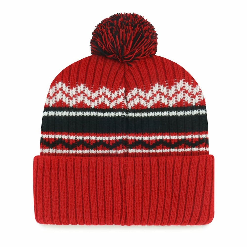 San Francisco 49ers '47 Youth Polar Vortex Cuffed Knit Hat with Pom - Scarlet - 47 brand