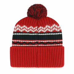 San Francisco 49ers '47 Youth Polar Vortex Cuffed Knit Hat with Pom - Scarlet - 47 brand