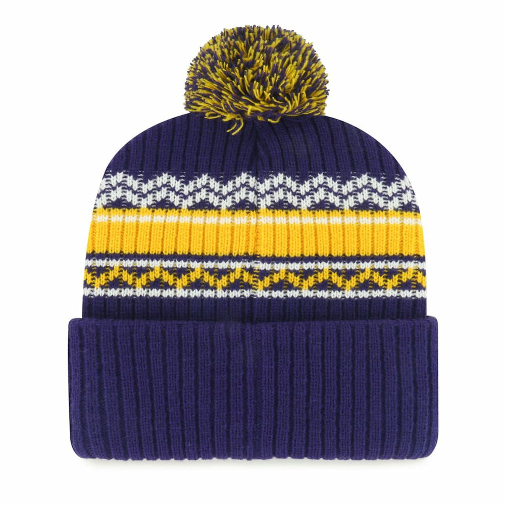 Minnesota Vikings '47 Youth Polar Vortex Cuffed Knit Hat with Pom - Purple - 47 brand