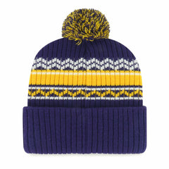 Minnesota Vikings '47 Youth Polar Vortex Cuffed Knit Hat with Pom - Purple - 47 brand