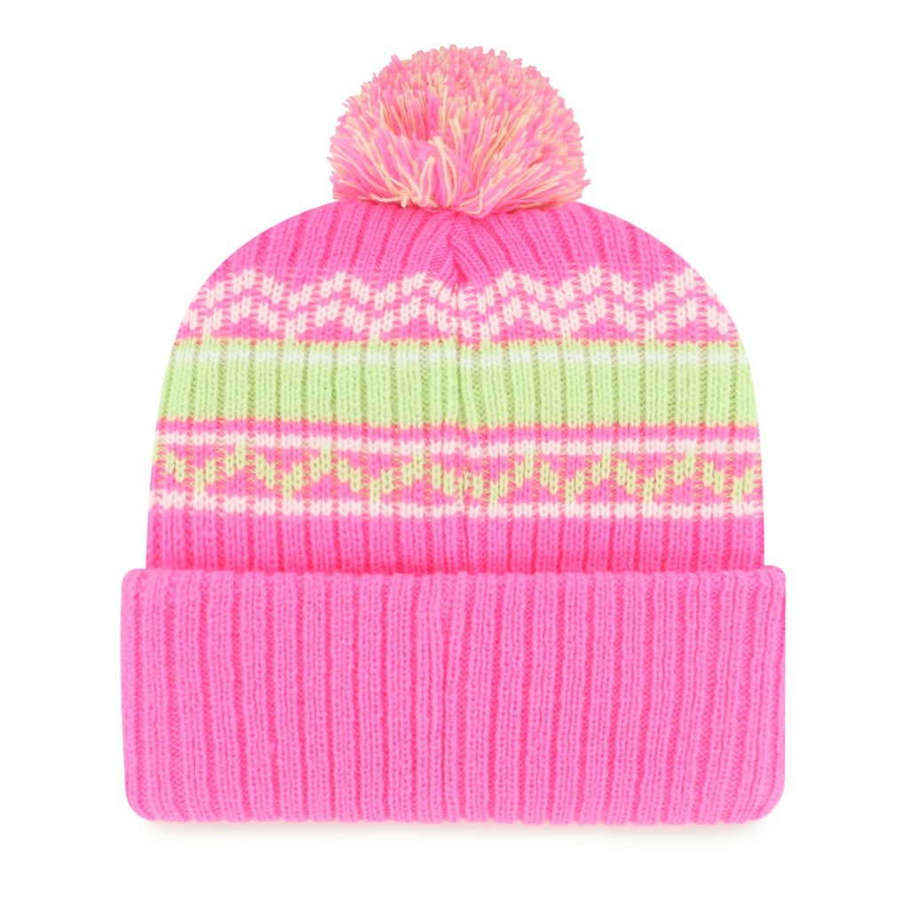 Minnesota Vikings '47 Girls Youth Polar Vortex Cuffed Knit Hat with Pom - Pink - 47 brand