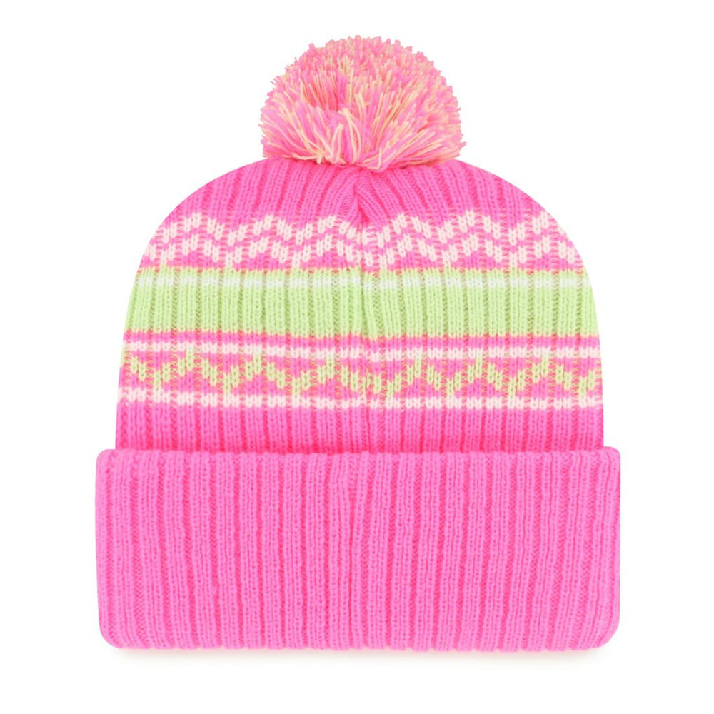 Minnesota Vikings '47 Girls Youth Polar Vortex Cuffed Knit Hat with Pom - Pink - 47 brand
