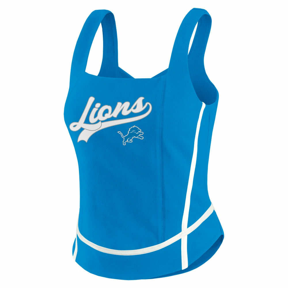 Detroit Lions WEAR by Erin Andrews Women's Square Neck Tank Top - Blue - NFL