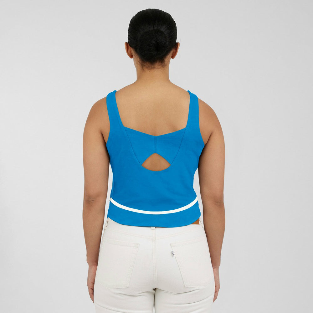 Detroit Lions WEAR by Erin Andrews Women's Square Neck Tank Top - Blue - NFL
