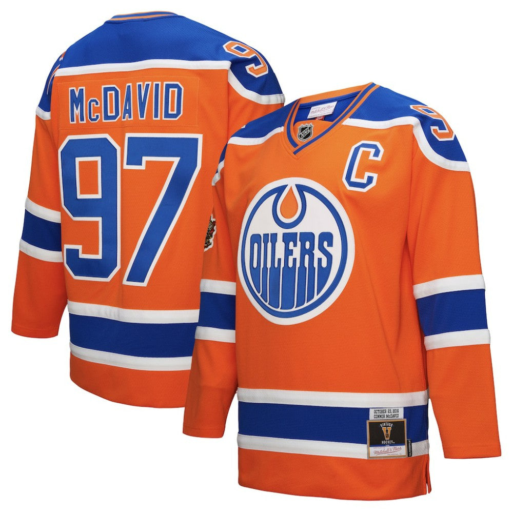 Connor McDavid Edmonton Oilers Mitchell & Ness Power Play Jersey - Orange | NHL online