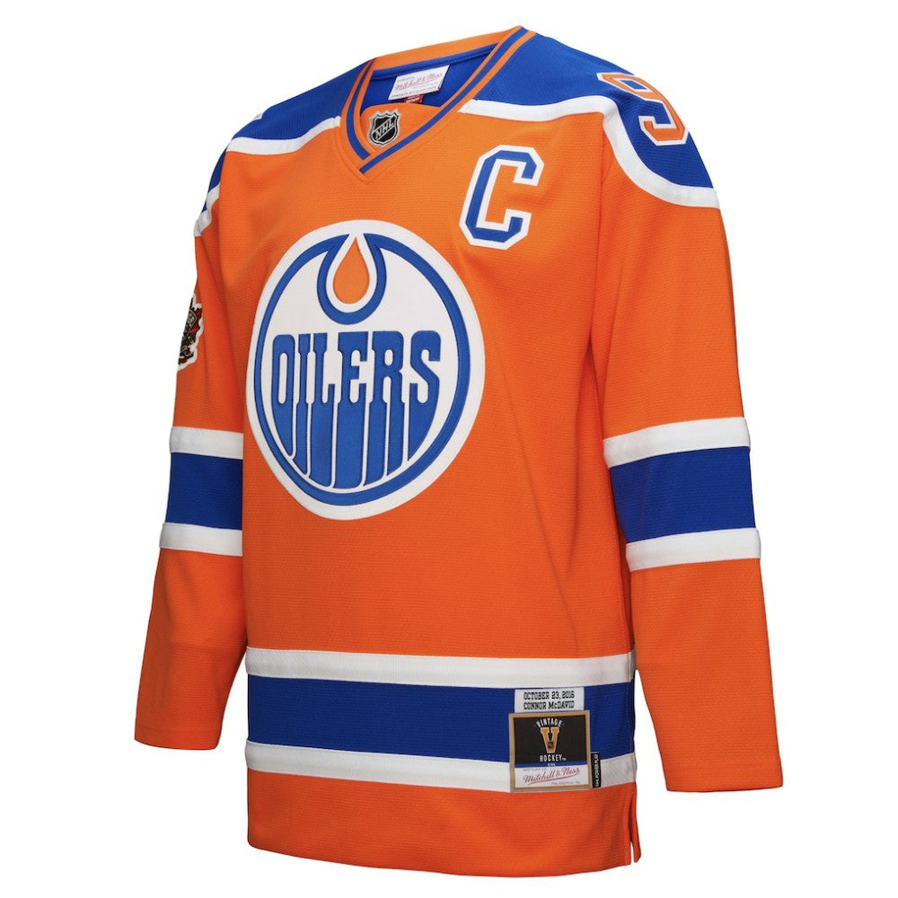Connor McDavid Edmonton Oilers Mitchell & Ness Power Play Jersey - Orange | NHL online