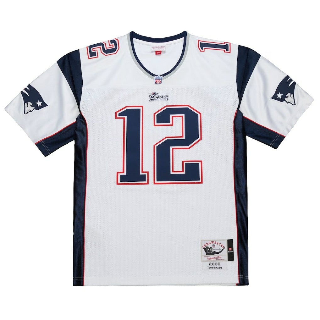 Tom Brady New England Patriots 2000 Big & Tall Legacy Replica Jersey - White - Mitchell & Ness
