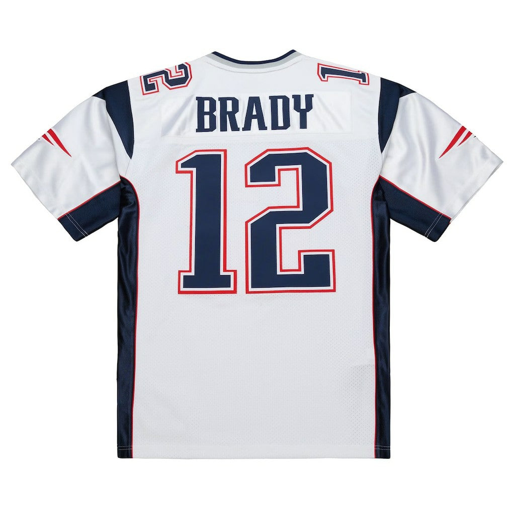 Tom Brady New England Patriots 2000 Big & Tall Legacy Replica Jersey - White - Mitchell & Ness