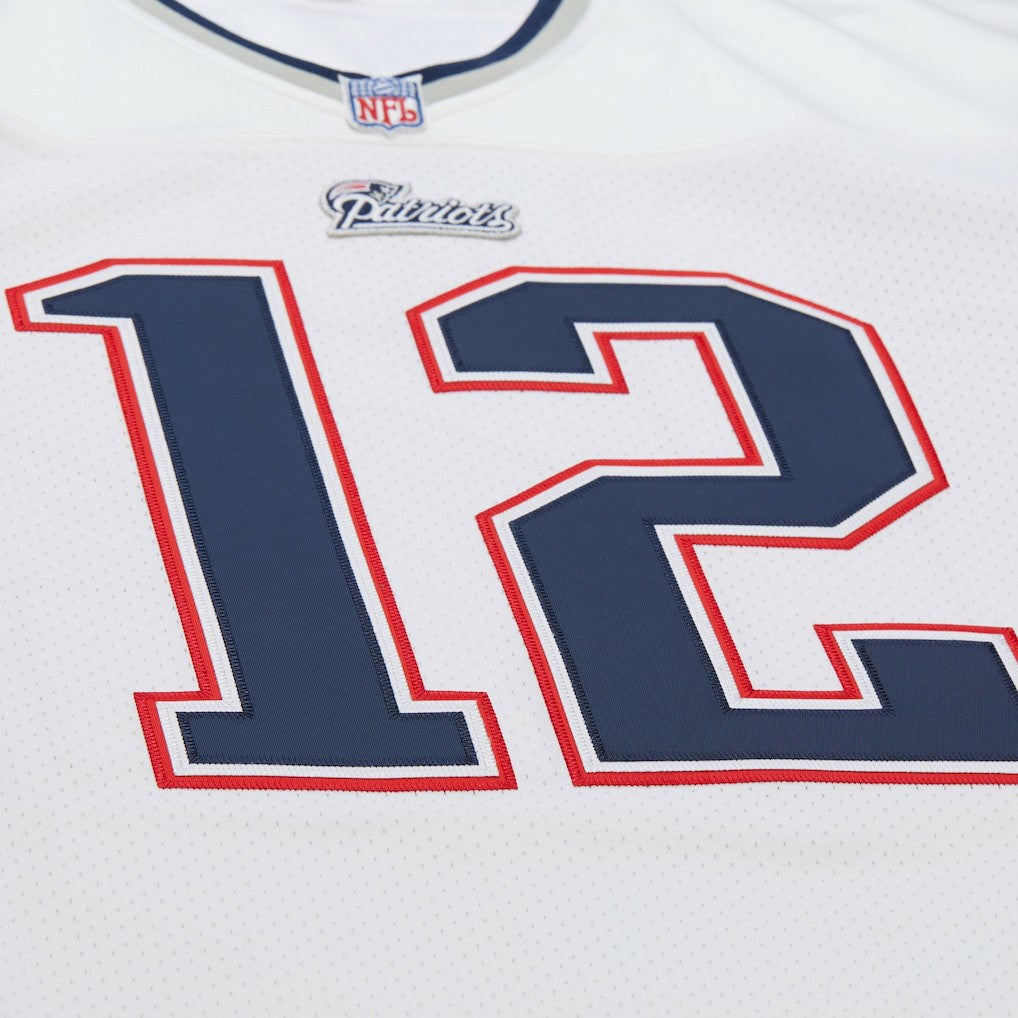 Tom Brady New England Patriots 2000 Big & Tall Legacy Replica Jersey - White - Mitchell & Ness