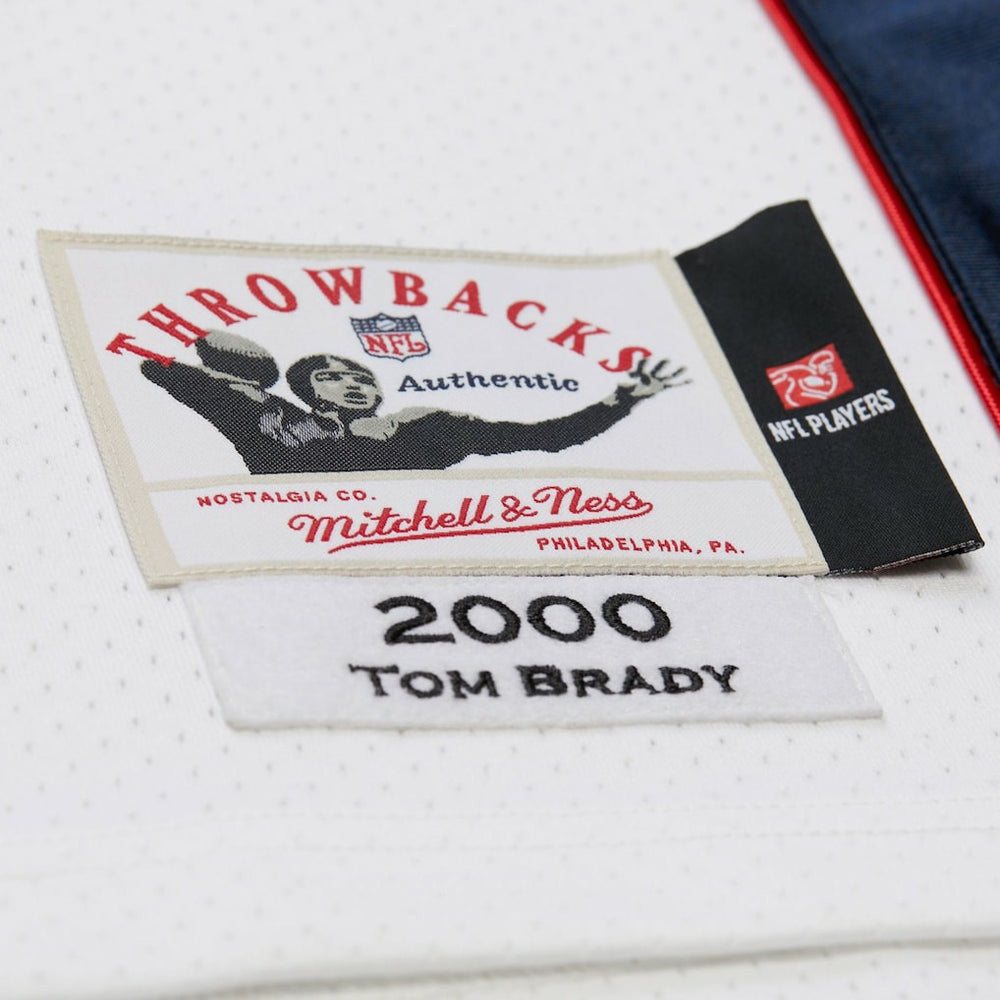 Tom Brady New England Patriots 2000 Big & Tall Legacy Replica Jersey - White - Mitchell & Ness