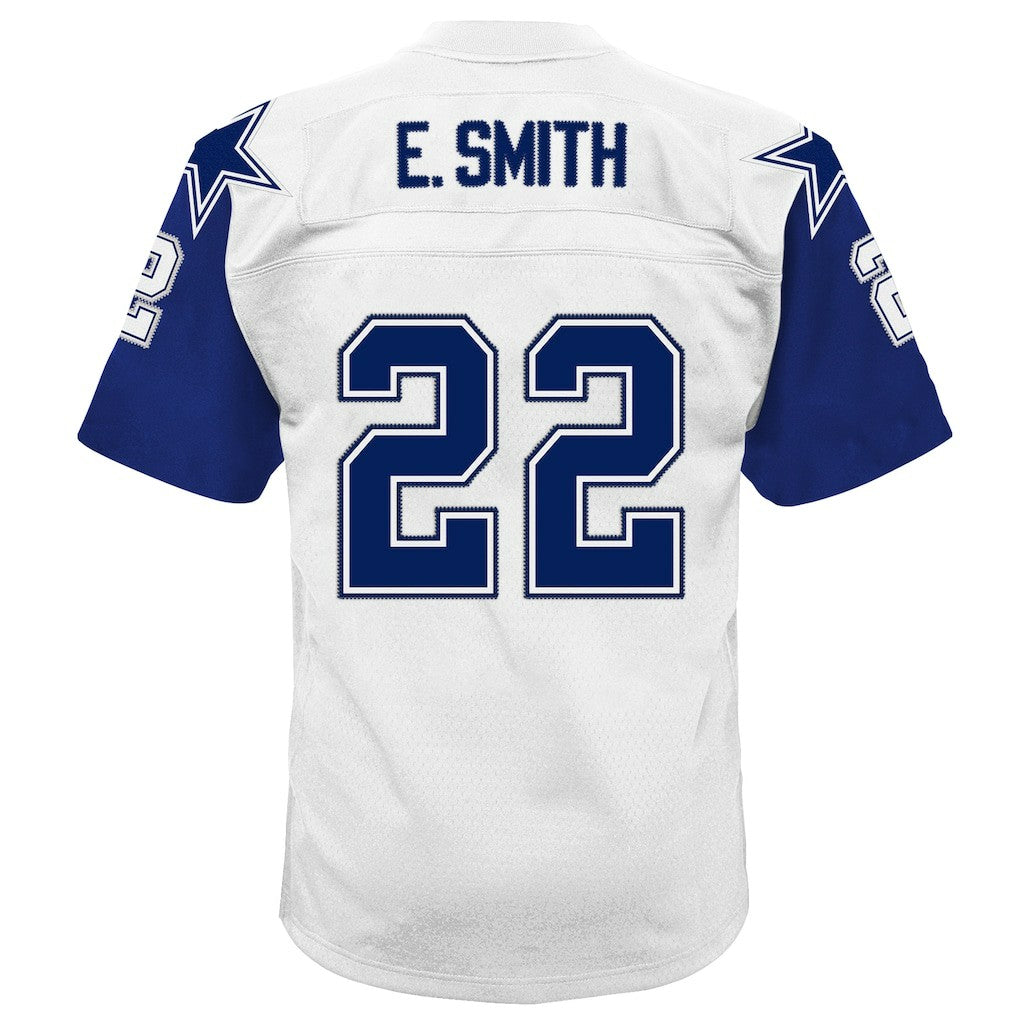 Emmitt Smith Dallas Cowboys Youth 1994 Alternate Legacy Jersey - White - Mitchell & Ness