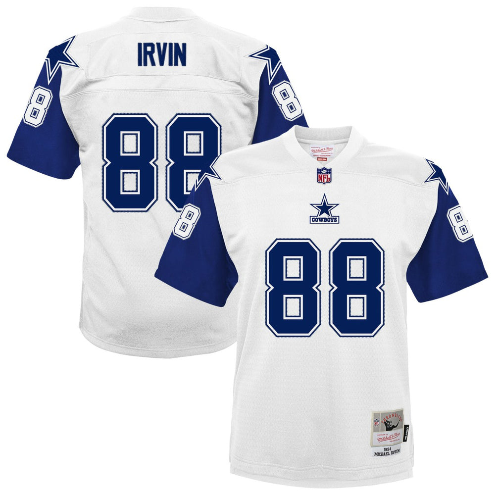 Michael Irvin Dallas Cowboys Youth 1994 Alternate Legacy Jersey - White - Mitchell & Ness