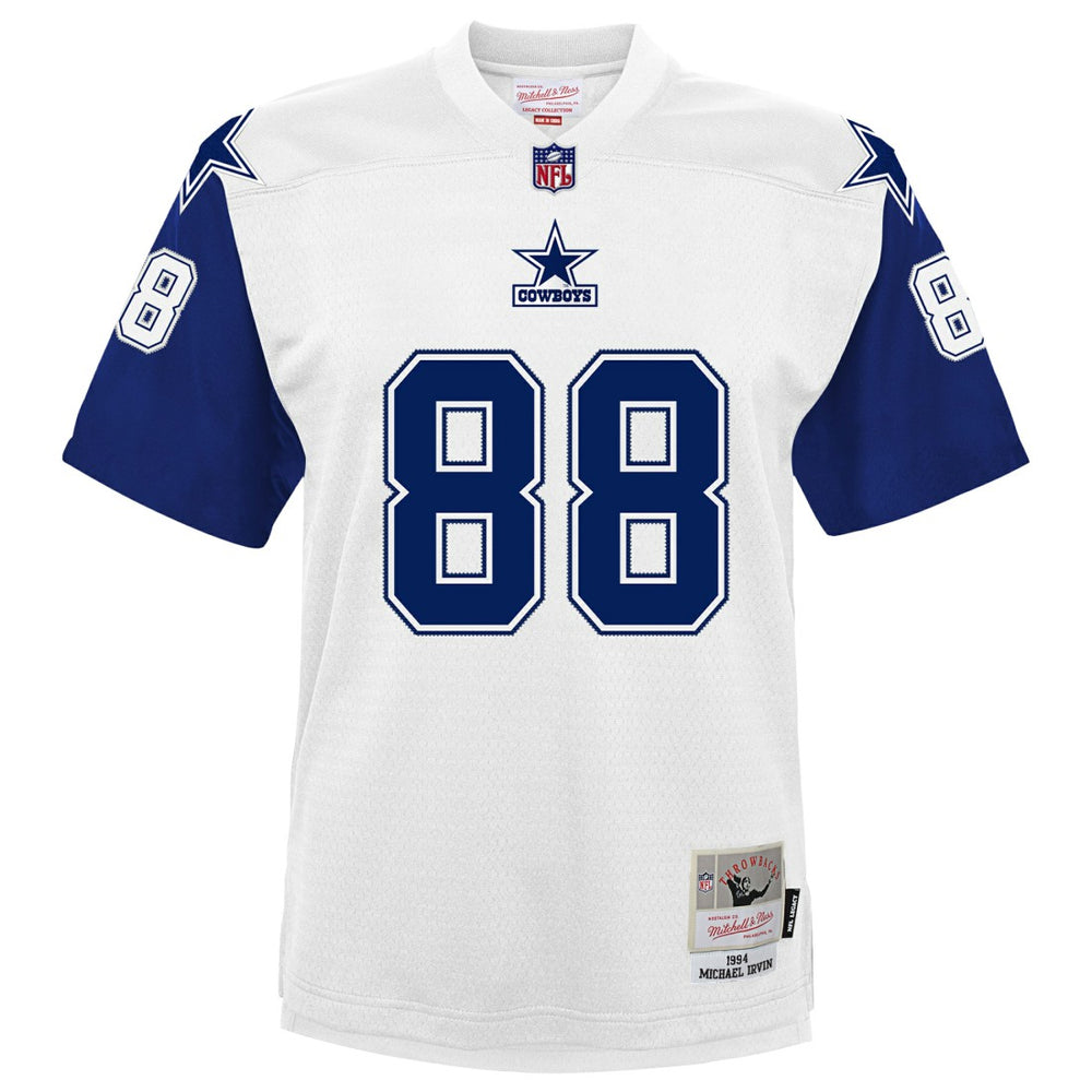 Michael Irvin Dallas Cowboys Youth 1994 Alternate Legacy Jersey - White - Mitchell & Ness