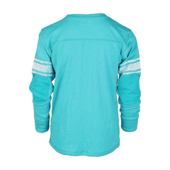 Miami Dolphins Wes & Willy Youth Football Long Sleeve T-Shirt - Aqua - NFL