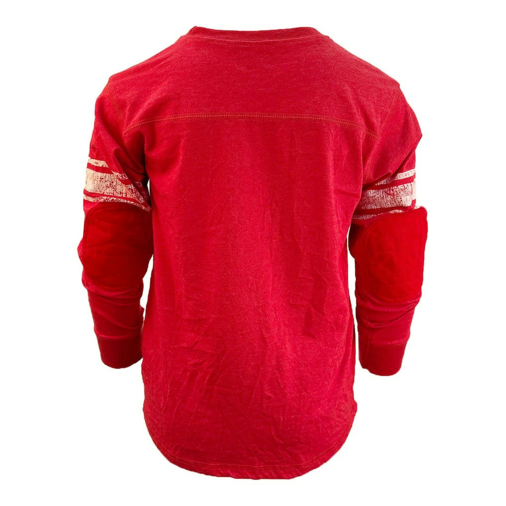 Kansas City Chiefs Wes & Willy Youth Football Long Sleeve T-Shirt - Red - NFL