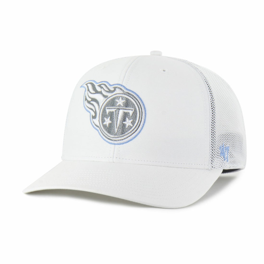 Tennessee Titans '47 Snowball Trophy Stretch Fit Hat - White - 47 brand