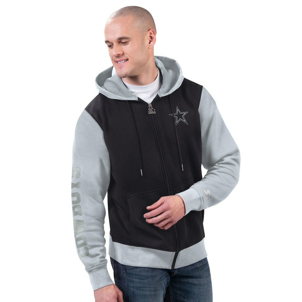 Dallas Cowboys Starter Thursday Night Gridiron Full-Zip Hoodie - Black/Navy - NFL