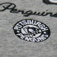 Pittsburgh Penguins Mitchell & Ness Women's Logo Lightweight Pullover Sweatshirt - Heather Gray | NHL on sale