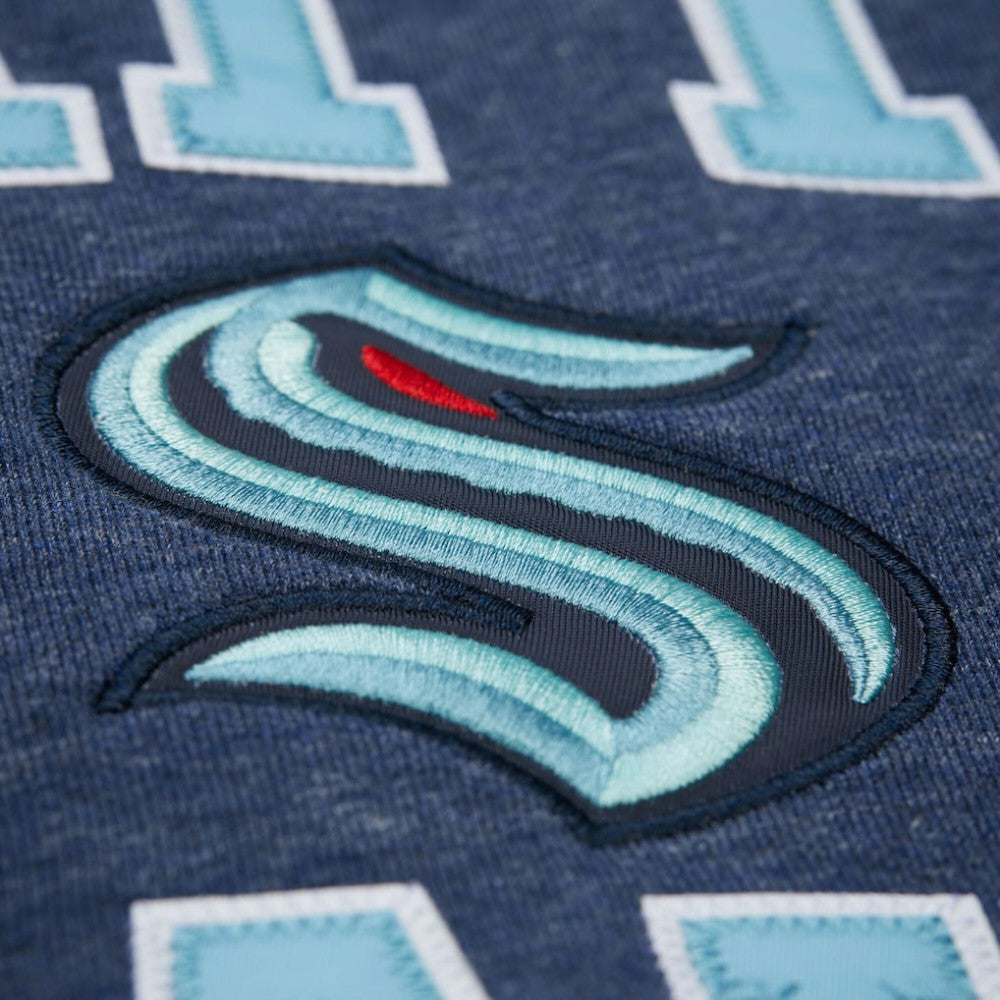 Seattle Kraken Mitchell & Ness Playoff Win Fleece Pullover Sweatshirt - Deep Sea Blue | NHL online