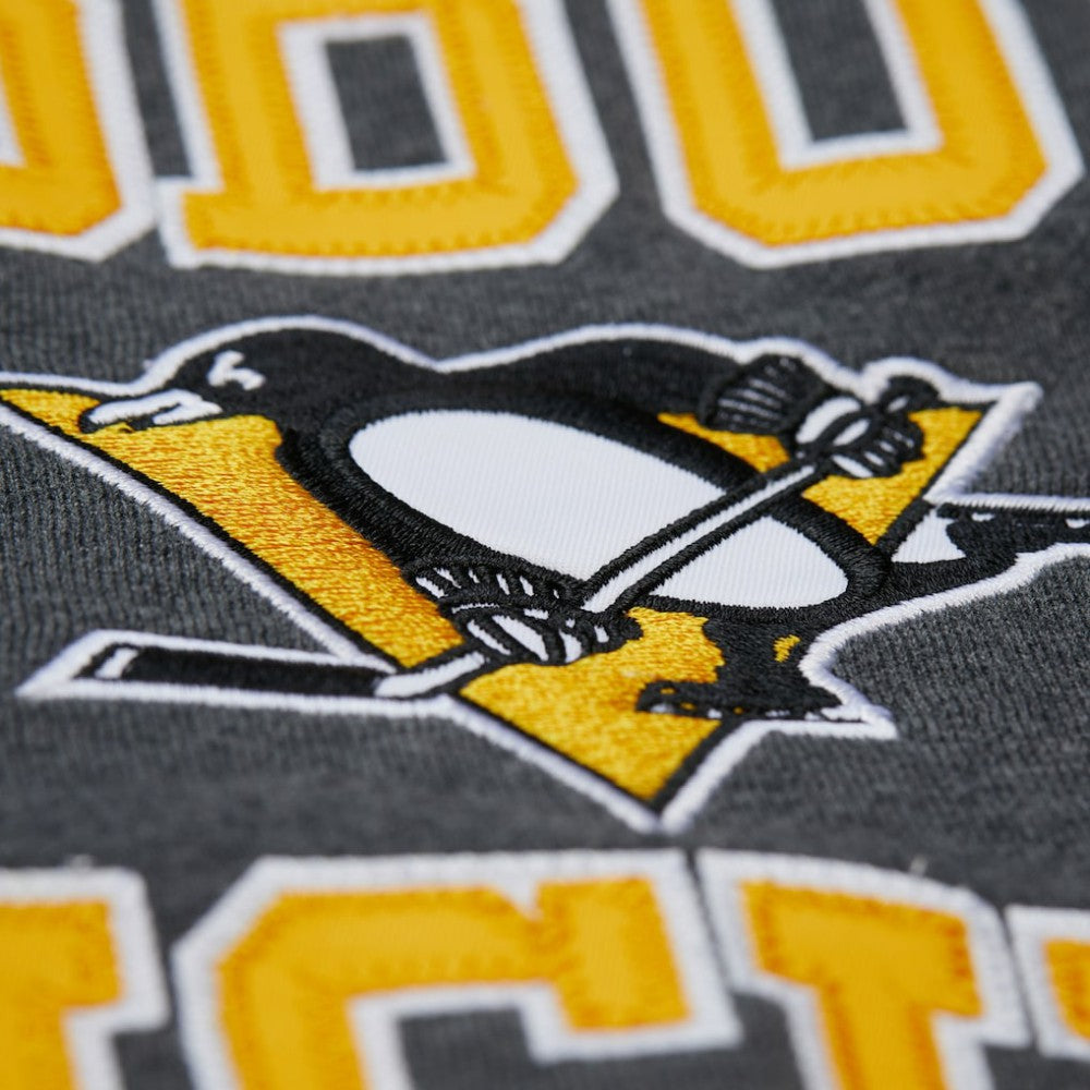 Pittsburgh Penguins Mitchell & Ness Playoff Win Fleece Pullover Sweatshirt - Heather Charcoal | NHL near me