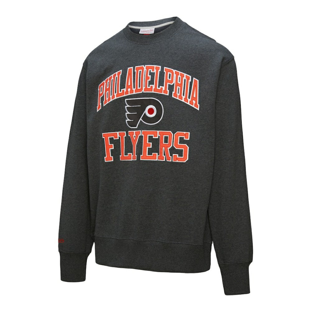 Philadelphia Flyers Mitchell & Ness Playoff Win Fleece Pullover Sweatshirt - Charcoal | NHL online