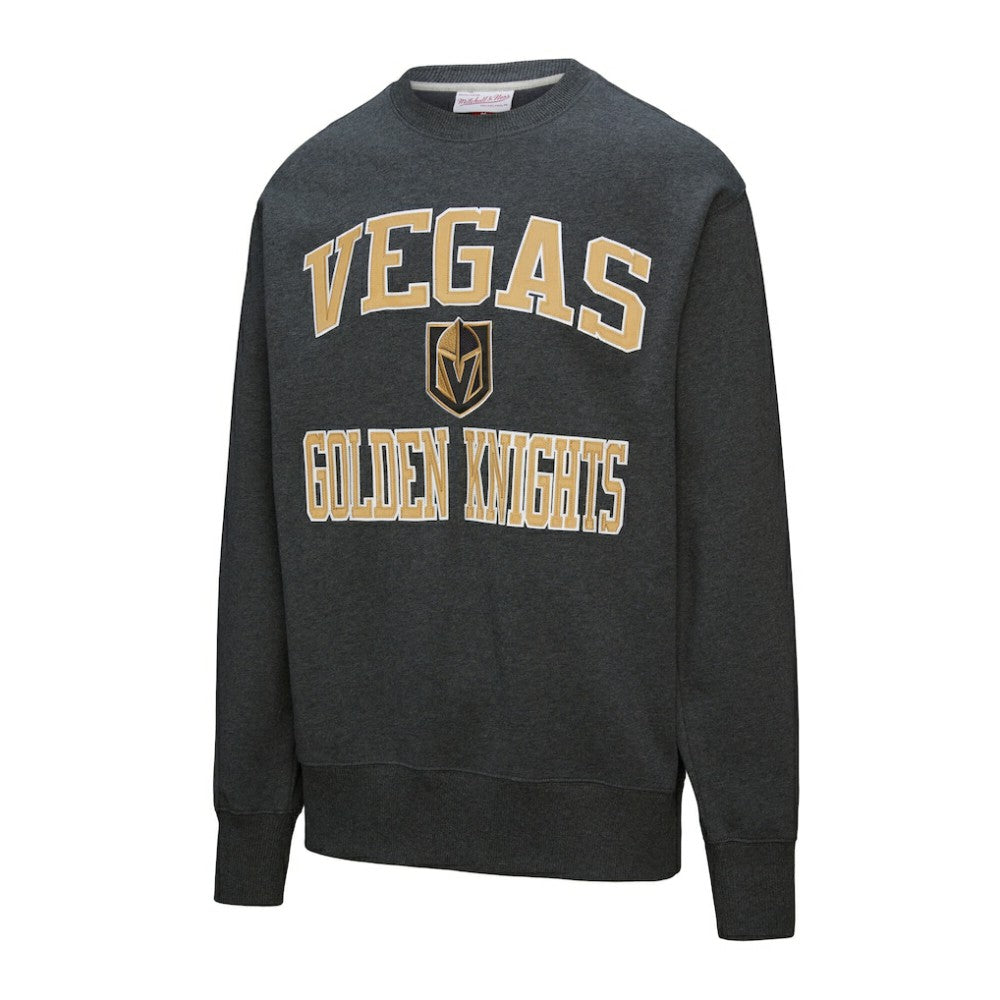 Vegas Golden Knights Mitchell & Ness Playoff Win Fleece Pullover Sweatshirt - Black | NHL Lifestyle
