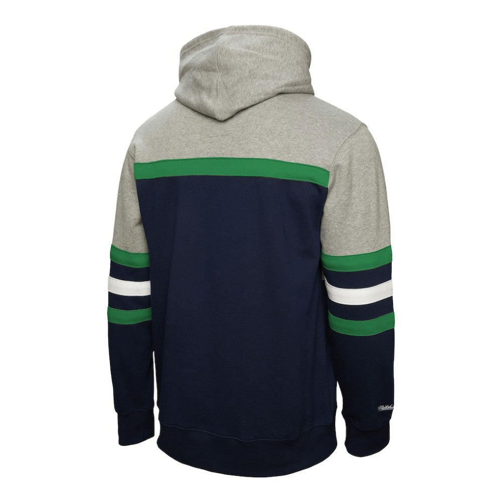 Vancouver Canucks Mitchell & Ness Head Coach Pullover Hoodie - Navy/Gray | NHL online