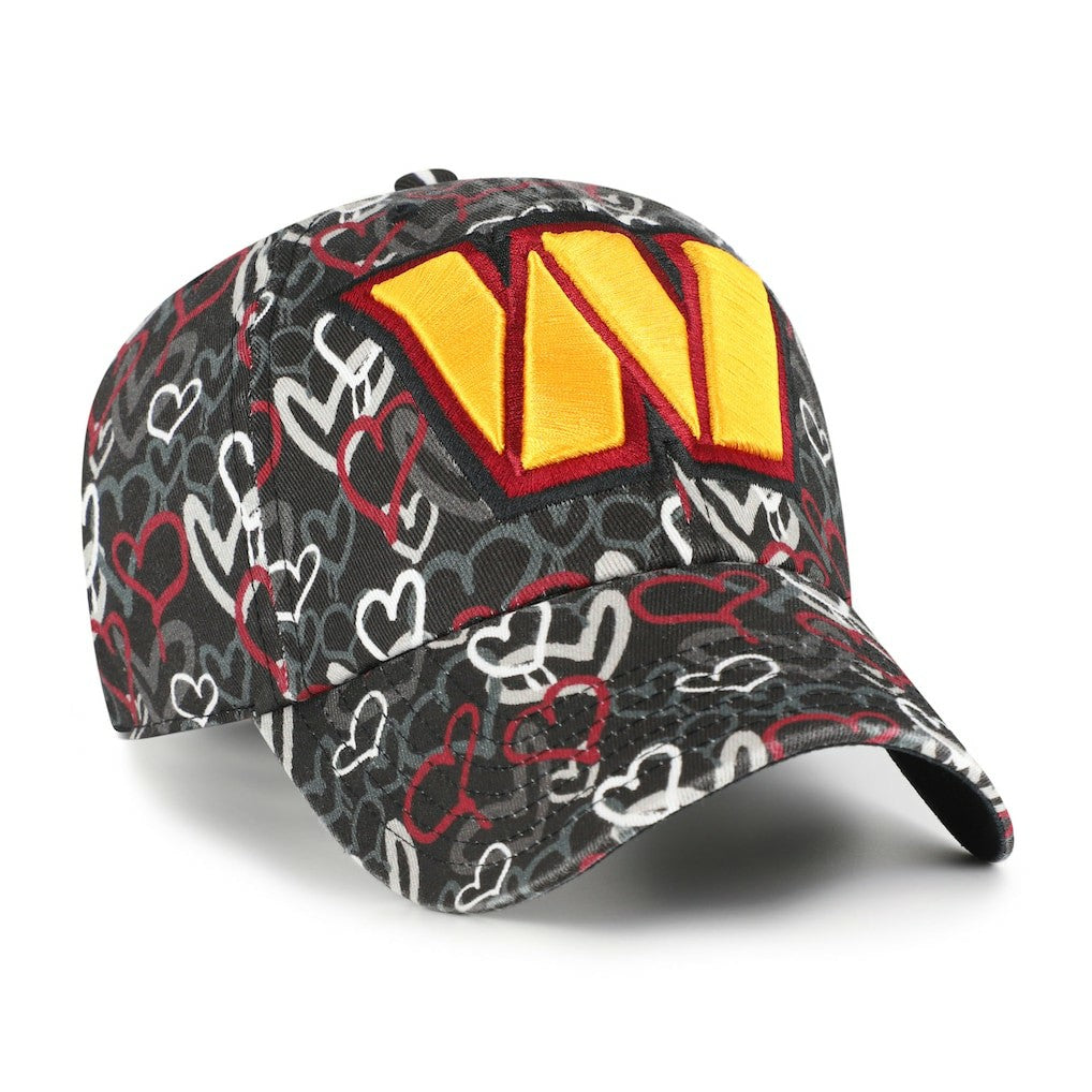 Washington Commanders '47 Girls Preschool Mural Clean Up Adjustable Hat - Black - 47 brand