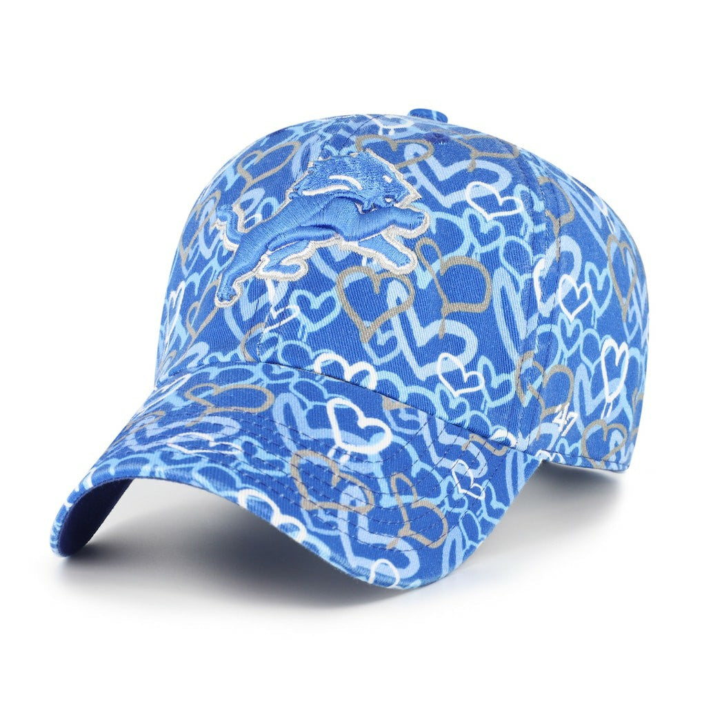 Detroit Lions '47 Girls Preschool Mural Clean Up Adjustable Hat - Blue - 47 brand